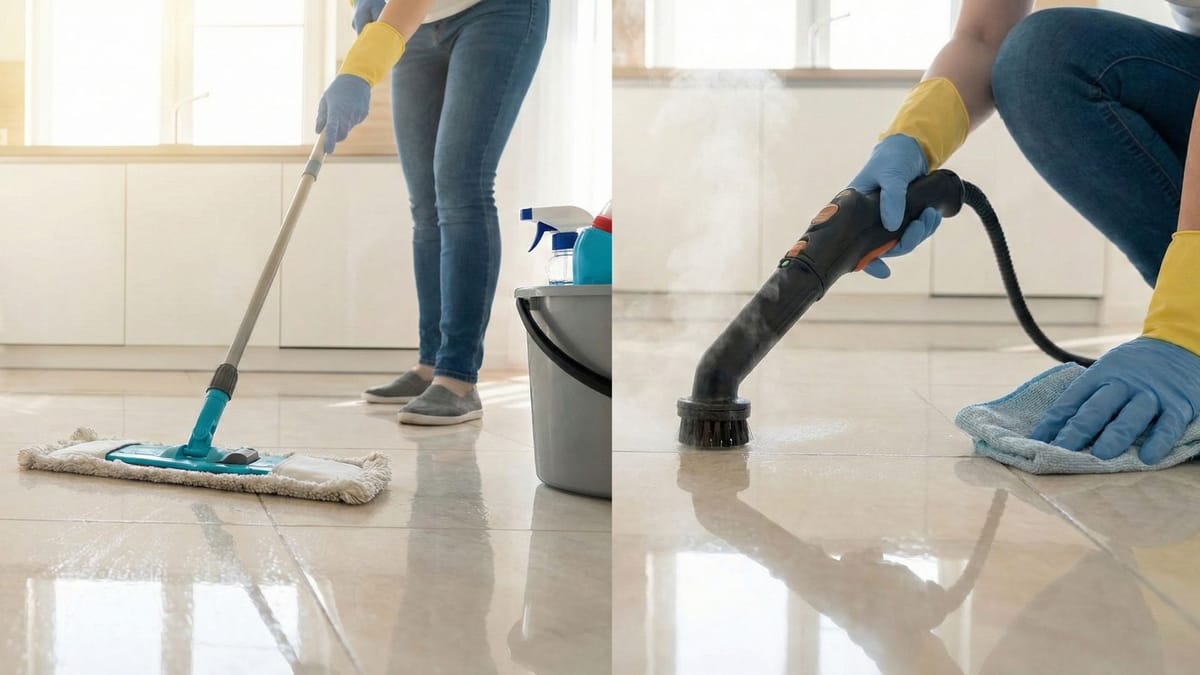 cleaning porcelain tile